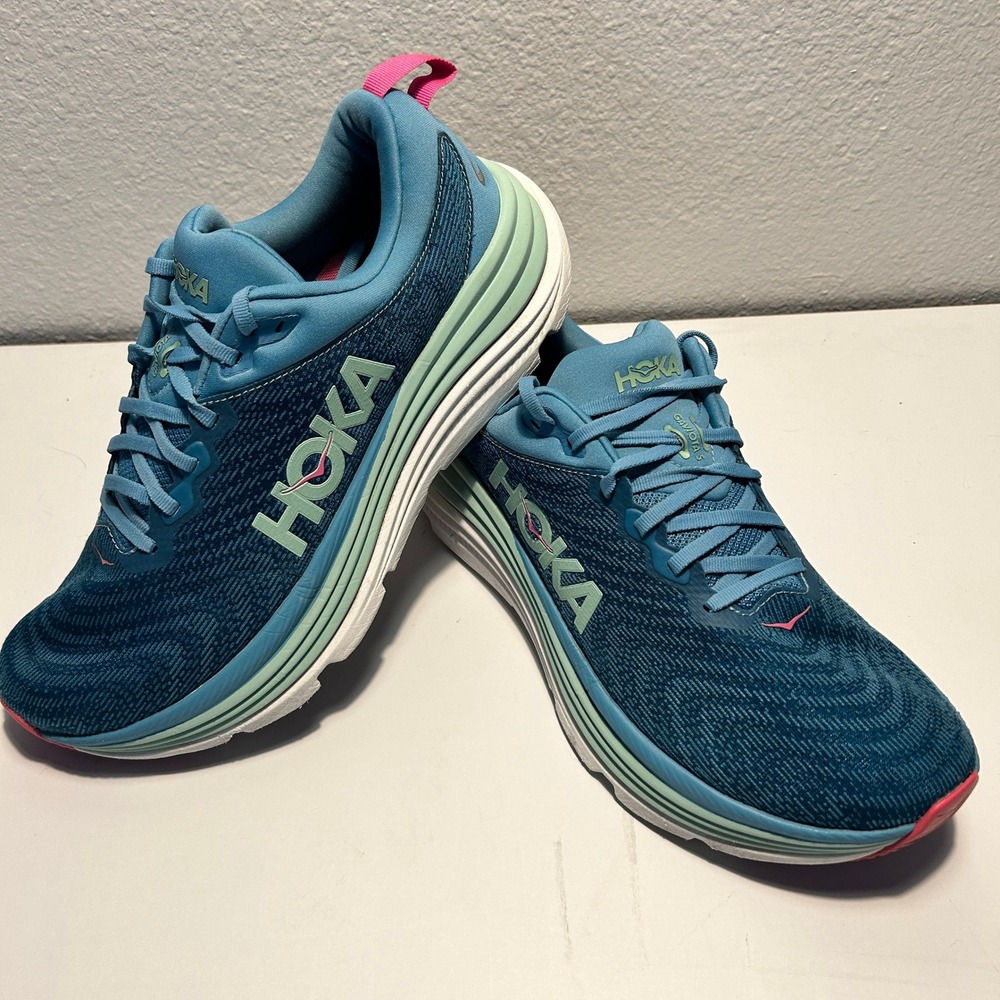 Hoka Gaviota 5 Airy Blue Sunlit Ocean Running Shoes Womens 12B 1134235